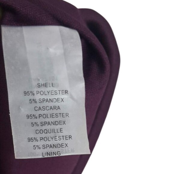 Vince Camuto Floral Dress Purple SZ 4 Pockets Pleat Sleeveless Fit Flare Career - Picture 8 of 9